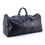 Celine Black Macadem Canvas Boston Travel Bag