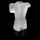 Dino Rosin (born 1948) Murano Art Glass Male Torso