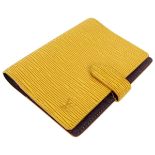 Louis Vuitton Yellow Epi Leather Agenda Cover PM