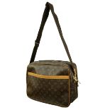 Louis Vuitton Brown Monogram Reporter GM Satchel