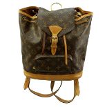 Louis Vuitton Brown Monogram Montsouris MM