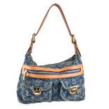 Louis Vuitton Blue Monogram Denim Baggy PM Bag