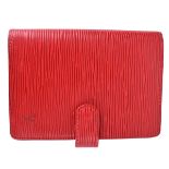 Louis Vuitton Red Epi Leather Agenda Diary PM