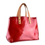 Louis Vuitton Dark Red Monogram Vernis Reade PM