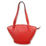 Louis Vuitton Red Epi St-Jacques Shopping PM Tote