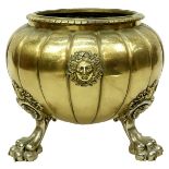 Antique Heavy Bronze Jardiniere