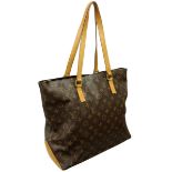 Louis Vuitton Brown Monogram Cabas Mezzo Tote