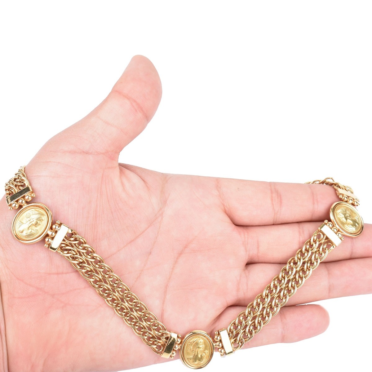 Vintage Italian 18K Gold Necklace - Image 4 of 4