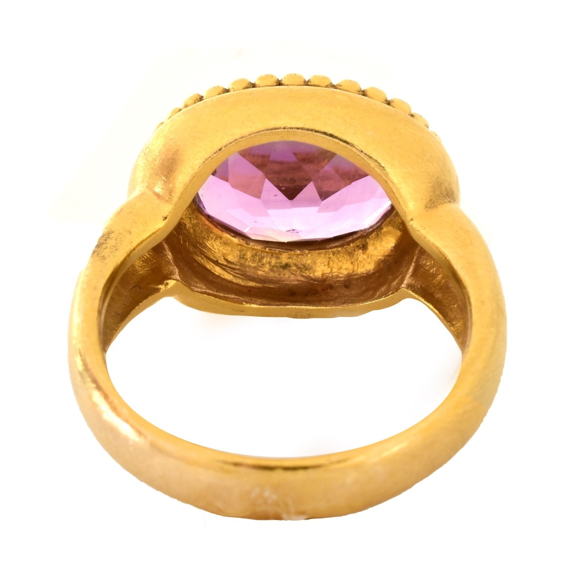 Amethyst and 14K Gold Ring - Image 4 of 7