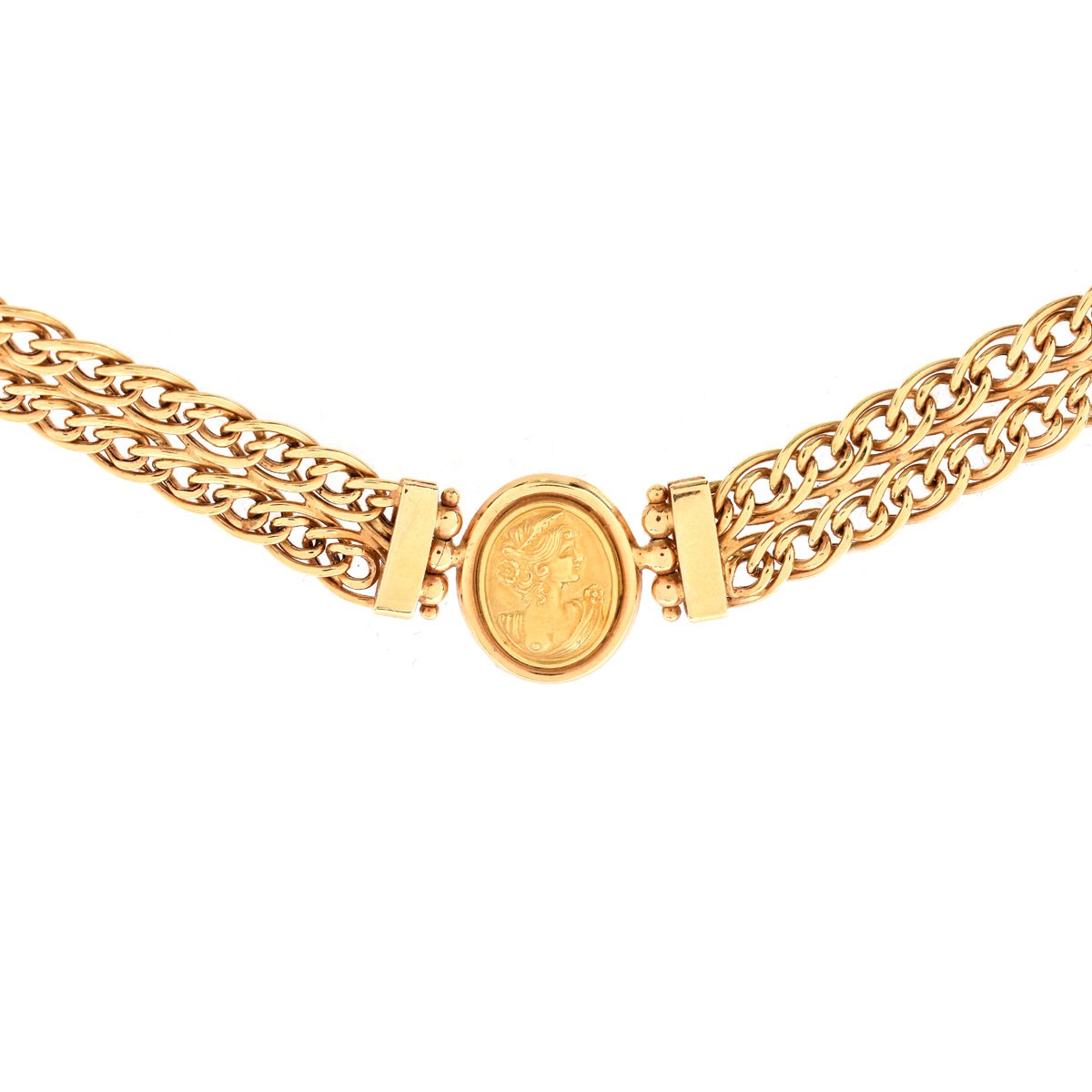Vintage Italian 18K Gold Necklace - Image 2 of 4