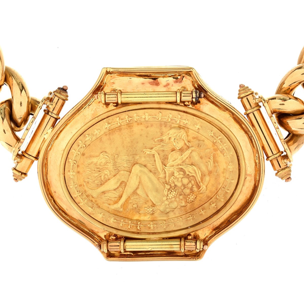 Vintage Italian 18K Gold Link Necklace - Image 2 of 4