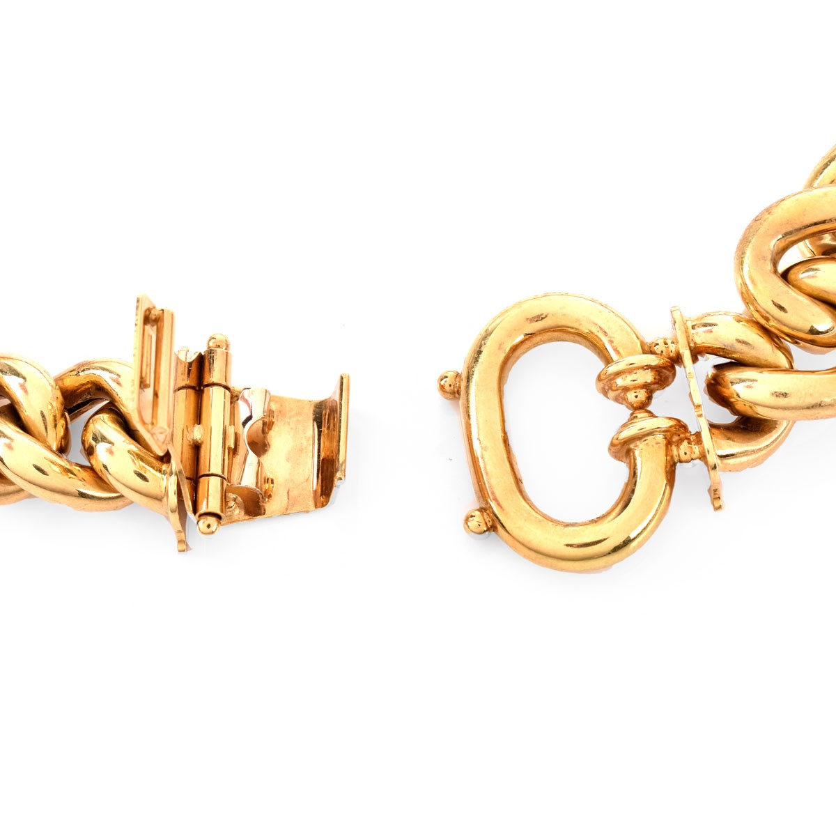 Vintage Italian 18K Gold Link Necklace - Image 4 of 4