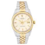 Man's Rolex Two Tone Date Just Watch