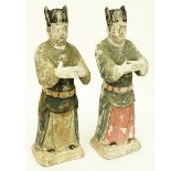 2 Chinese Ming (1368-1644 AD) Pottery Figures