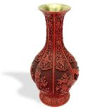 Chinese Cinnabar Vase