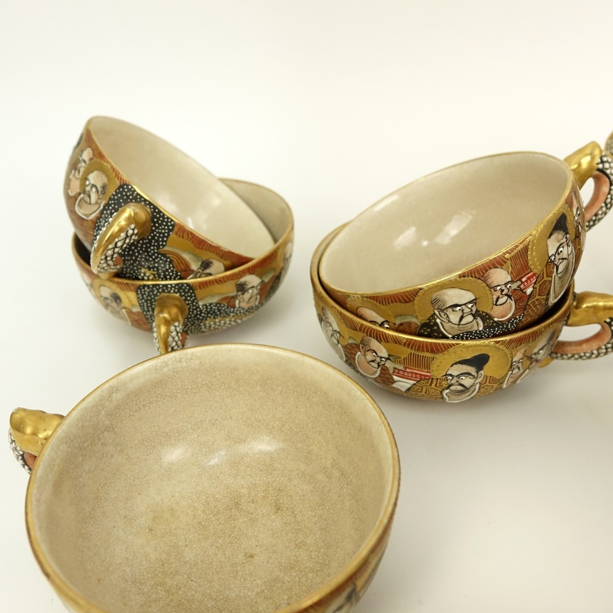 Twenty Five (25) Pc Japanese Porcelain Tea Set - Image 6 of 8