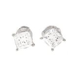 GIA 2.0ct TW Diamond Ear Studs