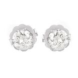 2.09ct TW Diamond Ear Studs