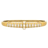 3.50ct TW Diamond and 14K Gold Bangle