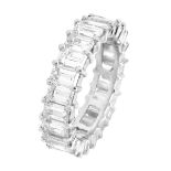 6.85 Carat TW Diamond and Platinum Eternity Band