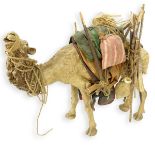 Vintage Polychrome Composition Camel Figure