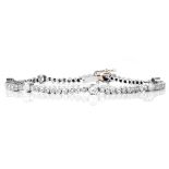 Art Deco Diamond and Platinum Line Bracelet