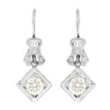 Antique European Cut Diamond Earrings