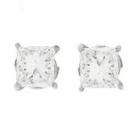 2.29ct TW Diamond and 14K Gold Ear Studs