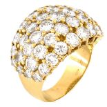 6.0ct TW Diamond and 18K Gold Ring