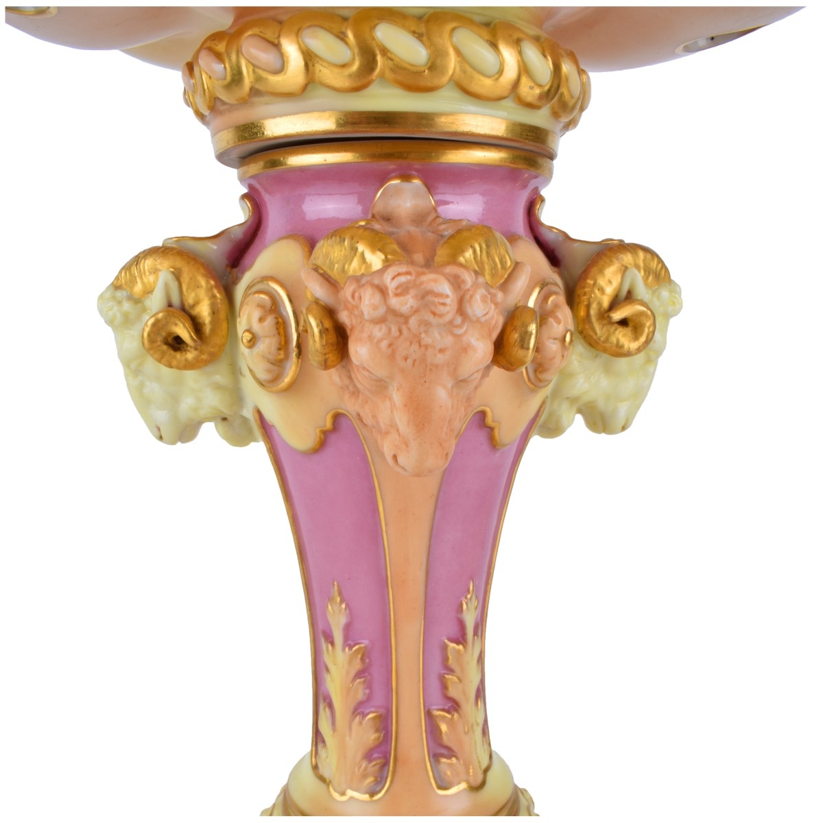 Large Royal Worcester Glazed Porcelain Centerpiece - Image 4 of 7