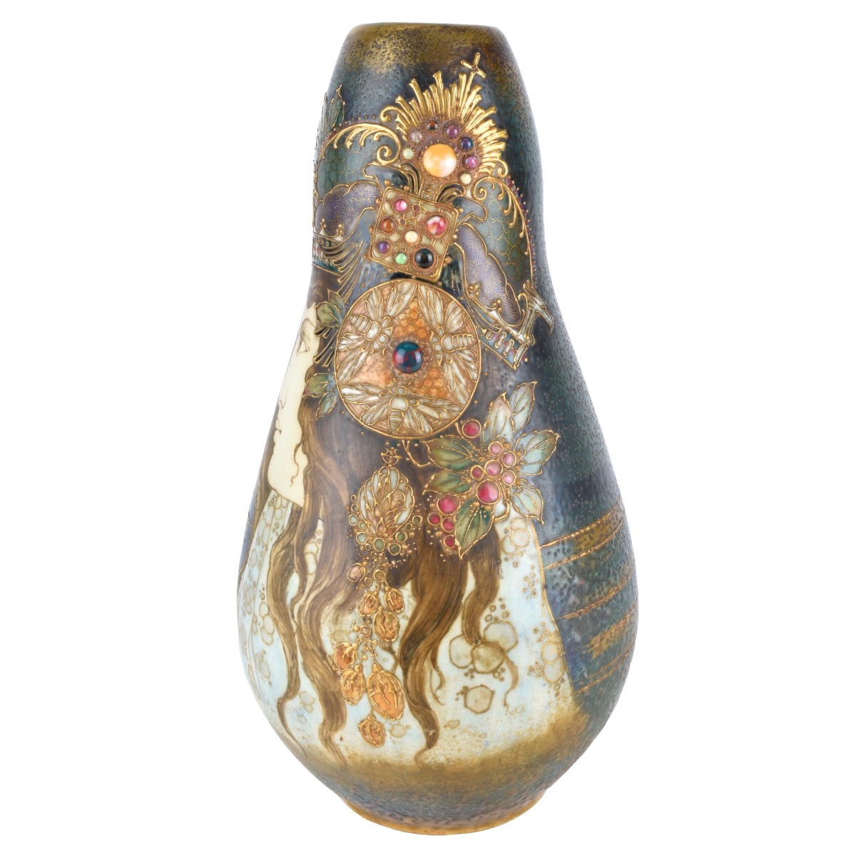 Amphora Turn Teplitz Princess Gres Pottery Vase - Image 4 of 7