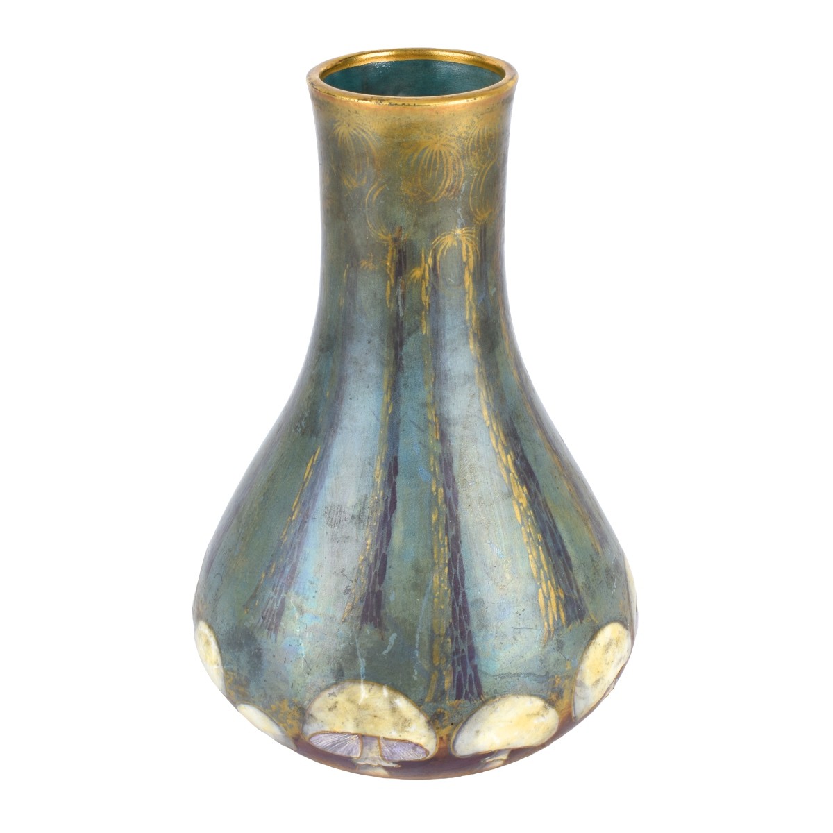 Amphora Turn Teplitz Mushroom Pottery Vase - Image 2 of 5