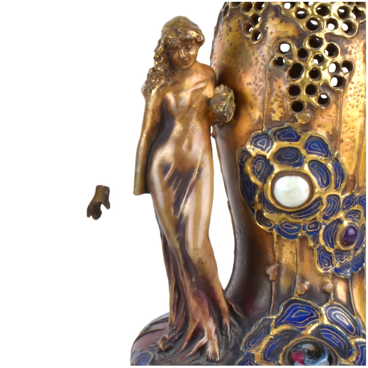 Pair of Art Nouveau Amphora Figural Vases - Image 3 of 7