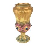 Amphora Austrian Jeweled Pottery Vase
