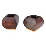 Pair of Nicholas Mongiardo Lizard Skin Planters