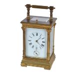 Antique Gilt Brass Carriage Clock