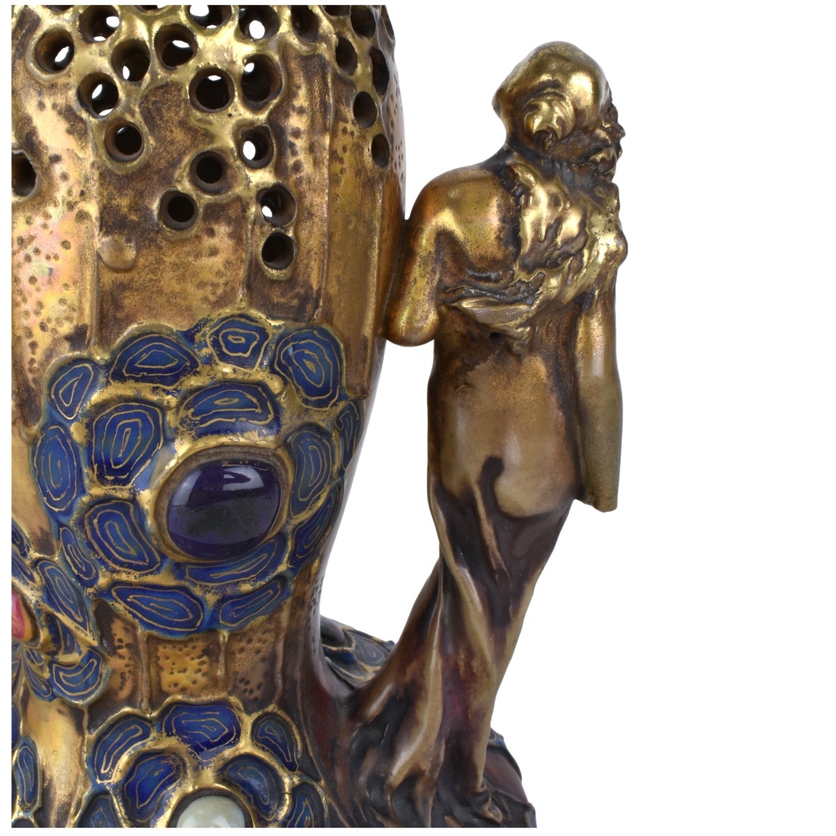 Pair of Art Nouveau Amphora Figural Vases - Image 5 of 7