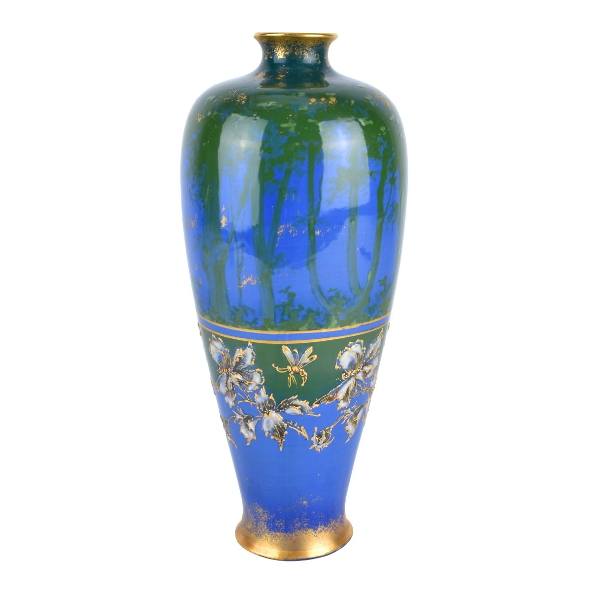 Turn Teplitz Amphora Woodland and Rising Sun Vase - Image 2 of 5