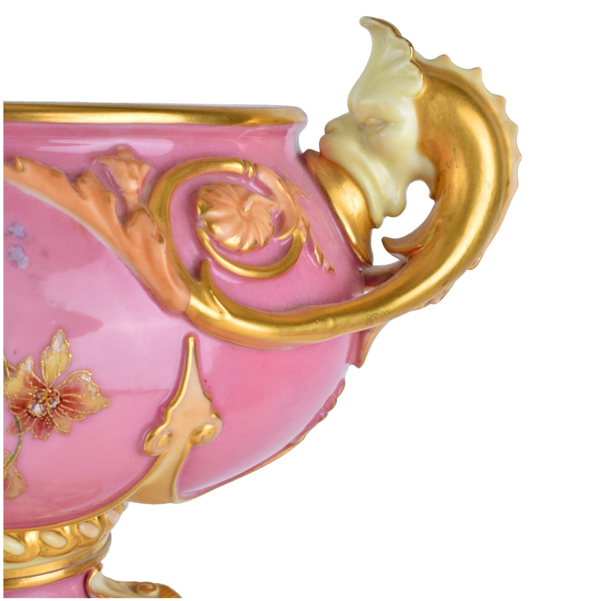 Large Royal Worcester Glazed Porcelain Centerpiece - Image 6 of 7