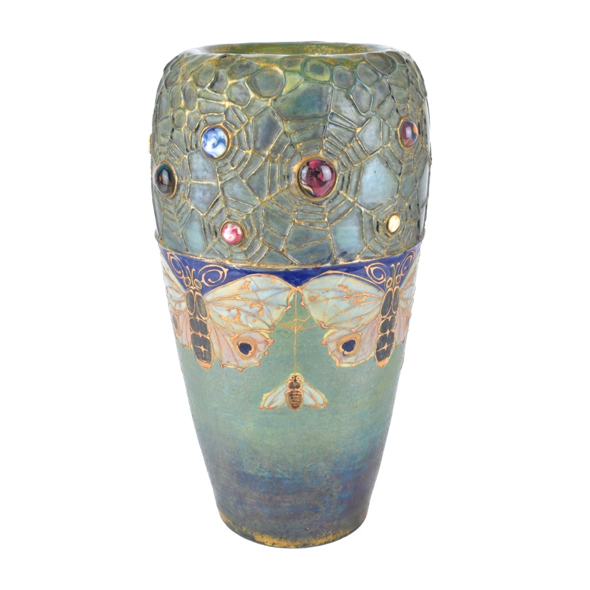 Turn Teplitz Amphora Gres Bijou Pottery Vase - Image 2 of 5