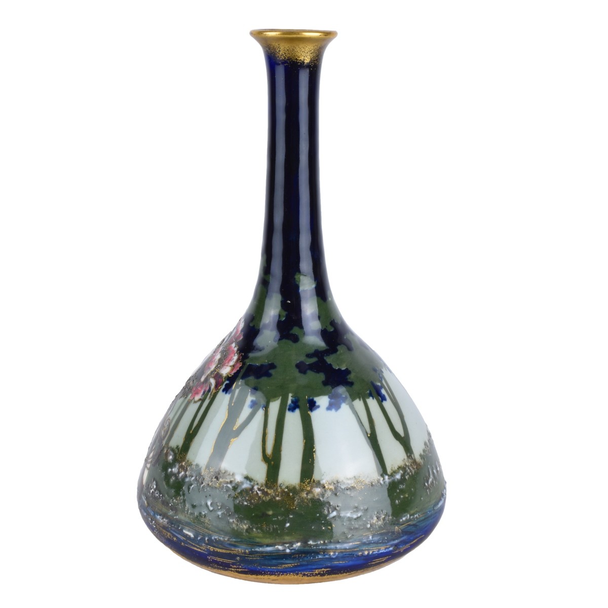 Amphora Turn Teplitz Long Neck Vase - Image 2 of 5