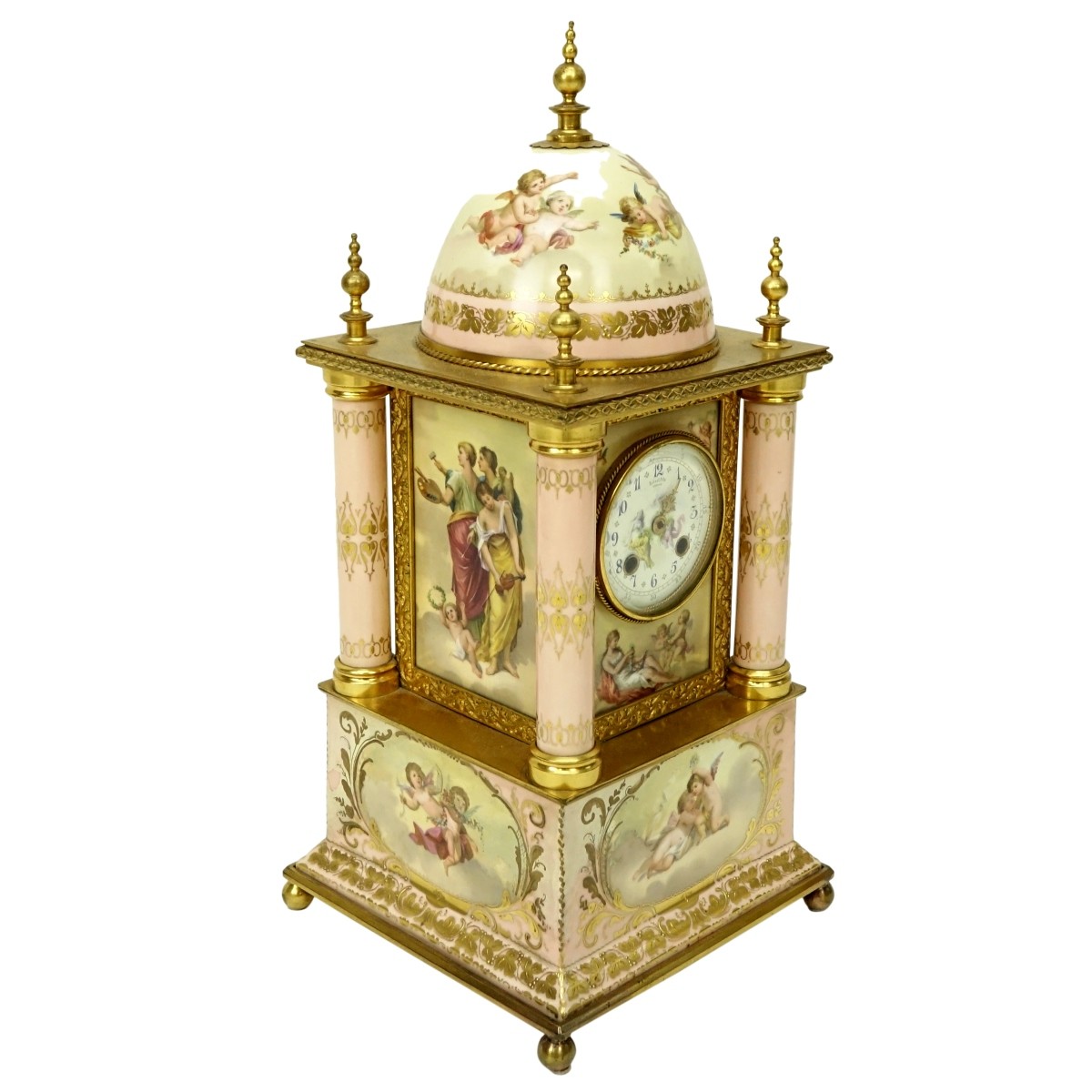 19th C. Royal Vienna Porcelain Mantle Clock - Image 2 of 8