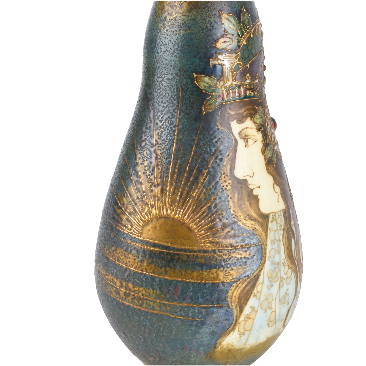 Amphora Turn Teplitz Princess Gres Pottery Vase - Image 3 of 7