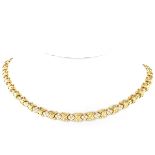 Tiffany & Co Diamond and 18K Gold X Necklace