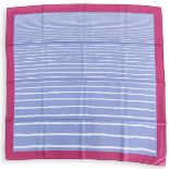 Hermes Gradient Stripe Twill Silk Scarf