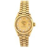 Lady's Rolex 18K Gold Date Just Watch