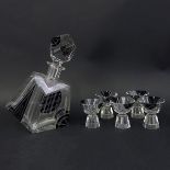 Karl Palda Art Deco Crystal Decanter Set