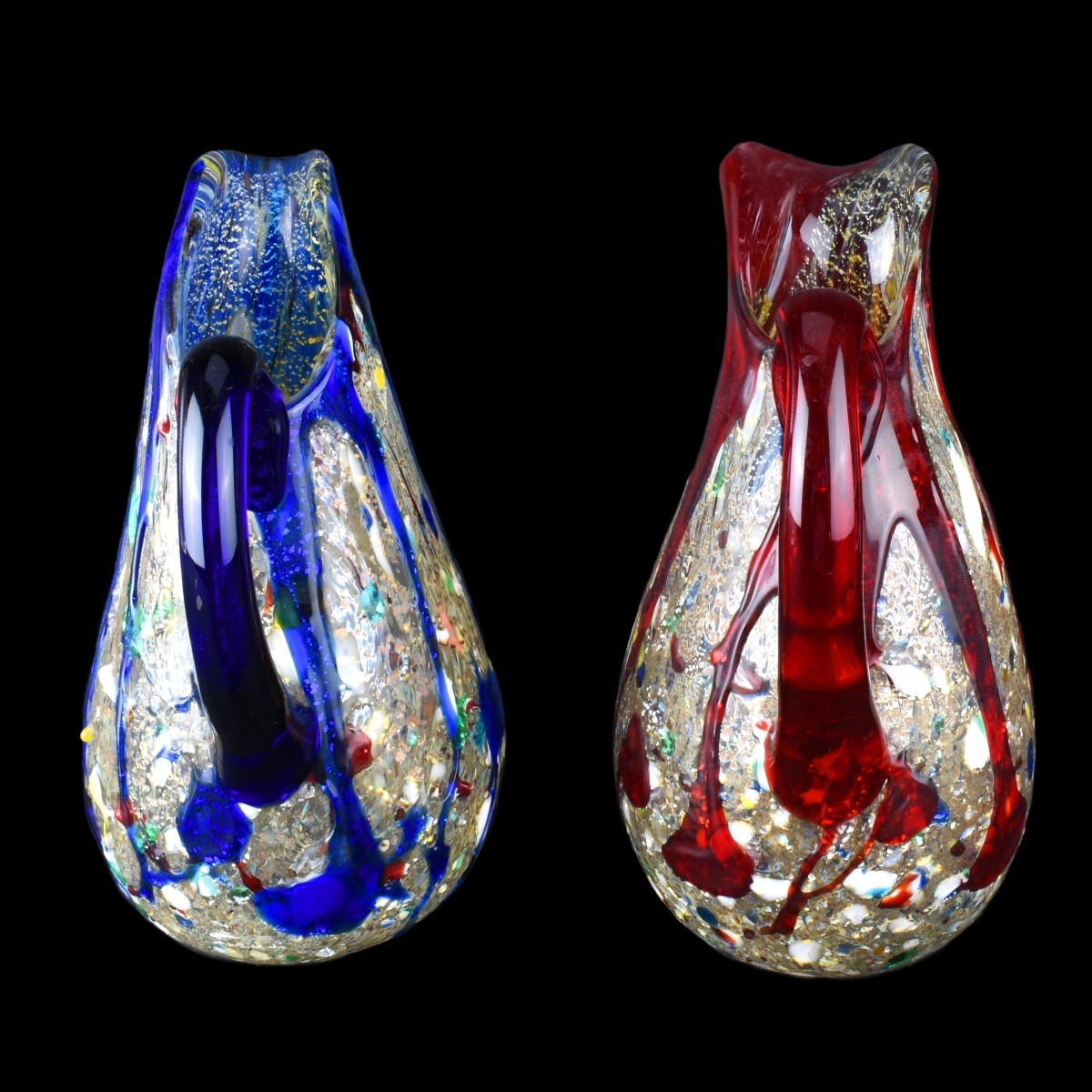 Two (2) Vintage Murano Art Glass Pitchers - Image 3 of 4
