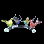 Murano Italian Art Glass Centerpiece Group