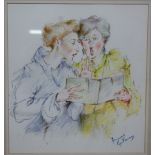 Contemporary school - The ugly sisters, pastel,